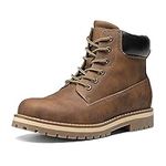 Bruno Marc Men's Classic Winter Fall Boots Outdoor Work Boots, Brown/Mesh Lining, 8