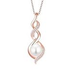 Pearl Necklace for Women 925 Sterli