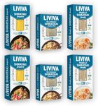 LIVIVA Low Carb Dried Shirataki Pasta and Rice Trial Pack (Pack of 6-2 x Shirataki Noodles, 2 x Shirataki Spaghetti, 2 x Shirataki Instant Rice)