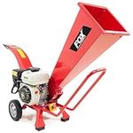 Fox Petrol Wood Chipper 4-Stroke OHV 209cc Heavy Duty Garden Shredder Mulcher Wolf 6.5HP 3600rpm 50mm - Wood, Twigs, Trimmings, Branches