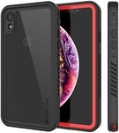 Punkcase for iPhone XR Waterproof Case [Extreme Series] [Slim Fit] [IP68 Certified] [Shockproof] [Snowproof] Armor Cover W/Built in Screen Protector for iPhone XR [Red]