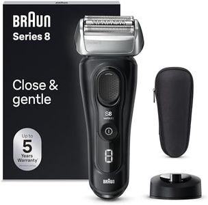 Braun Series 8 Afeitadora Eléctrica Hombre, Máquina de Afeitar Barba, Base De Carga, Afeitadora Eléctrica En Seco Y En Mojado, 8510s, Negro