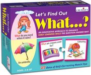 Creative's WH Series | Let's Find Out- What? | Question - Answer Puzzles Game |Learning Games for Kids | Self-Correcting Match Ups Game | Picture Puzzle Game | Preschool Learning Games | Ages 4 & Up