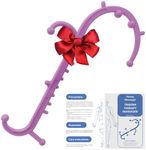 Ranarose Back and Neck Massager, Full Body Trigger Point Massage Tool, Massage Stick for Pain Relief, Pressure Point Massage Tool, Massage Cane, Massage Hook, Muscle Knot Remover (Pink Lavender)