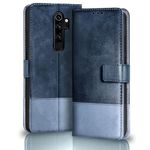 TheGiftKart Flip Back Cover Case for Mi Redmi Note 8 Pro | Dual-Color Leather Finish | Inbuilt Stand & Pockets | Wallet Style Flip Back Cover Case for Redmi Note 8 Pro (Faux Leather, Blue & Sky)