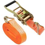 Inditrust Ratchet Tie Down Straps, 10 Metre Heavy Duty with Padded Cam Lock Buckle Load Capacity (1500, Kilograms)