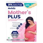 Horlicks Mother's Plus Vanilla Health Drink 500 g Refill Pack|| For Pregnancy & Lactation with Proteins for Healthy Birth Weight - No Added Sugar