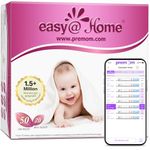 Easy@Home 50 Ovulation Test Strips and 20 Pregnancy Test Strips, Ovulation and Pregnancy Test Kit Powered by Premom Ovulation Predictor iOS and Android App