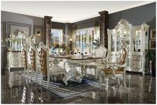 Acme Picardy Dining Table in Antiqu