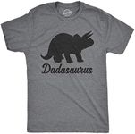 Mens Dadasaurus Tshirt Funny Fathers Day Dinosaur Tee for Guys Mens Funny T Shirts Dad Joke T Shirt for Men Funny Dinosaur T Shirt Novelty Tees for Men Dark Grey XL