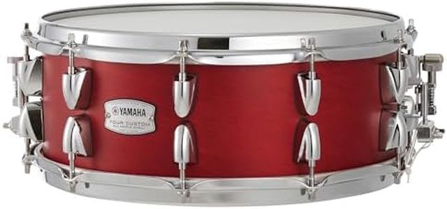 Yamaha, 14 inches 14" x 5.5" Drum with 6-ply 100% Maple Shell in Candy Apple Satin, All-Purpose Snare for The Serious and Working Drummer, (TMS-1455CAS)