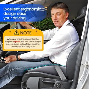 Benazcap Memory Foam Seat Cushion – Ergonomic Coccyx Support for Office & Car