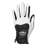 Fit39 EX Golf Gloves (Medium, Black/White)