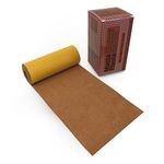 MastaPlasta Original Suede Repair Patch - Tan Tape Roll, 60" x 4" (150 x 10 cm), Self-Adhesive Suede Leather Scratch & Tear Kit, Velvet Upholstery Patches for Sofas, Car Interiors, Bags, Shoes & More