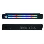 LED Music Spectrum Indicator, VU Meter Level Indicator Analyzer Full-color LED 19 Colors 1.5U Spectrum Display Indicators