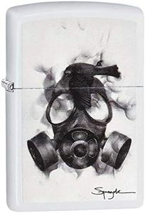 Zippo Adult-Unisex 29646 White Matte Gas Mask Spazuk Lighter