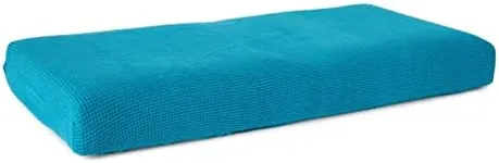 Juvale Large Stretch Couch Cushion, Replacement Slipcover for Couches, Sectionals, Armchairs, Patio Furniture, Campers, Chaise Lounge, Fits 59 to 70 Inch Cushions (Teal)