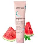 Boka Natural Kids Toothpaste, Fluoride Free - Nano Hydroxyapatite for Remineralizing, Sensitive Teeth, & Whitening - Dentist Recommended Oral Care - Watermelon Mint, 4oz 1 Pack - Made in USA