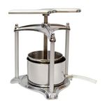 Fruit Press, Grape Press for Wine Cider Making, Vegetables Dehydration, Cheese Press (Aluminum, 3L)