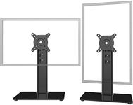 2 Pack Single LCD Computer Monitor Free-Standing Desk Stand Riser for 13 inch to 32 inch Screen with Swivel, Height Adjustable, Rotation, Holds One (1) Screen up to 35kgs…