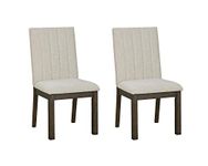 Signature Design by Ashley Dellbeck Dining Upholstered Side Chair Set of 2, Beige