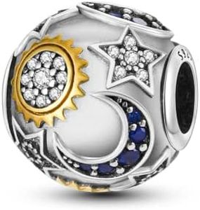 Parmuz Charms per braccialetti 925 Sterling Silver Summer Trip Ocean Charm Caspite perle Regalo di gioielli a pendente per donna