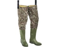 Foxelli Hip Waders – Waterproof Camo Hip Waders for Men & Women with Boots Lightweight Wading Hip Boots for Fishing & Hunting