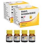 Bon Dk Shot Sugarfree Vitamin D3 Oral Solution(8 Shots Of 5Ml Each) Sugar Free Shot With Pineapple Flavour,Liquid Syrup, 1 Count