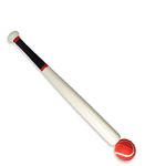 Laeto Kidz Sports Wooden Rounders Bat Set With Tennis Balls or Baseball Set with Ball