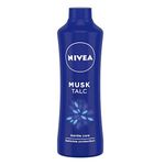 NIVEA Talcum Powder for Men & Women, Musk, For Gentle Fragrance & Reliable Protection Against Body Odour,400 g (Pack of 1)