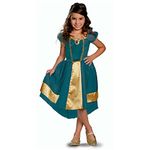 Disguise DISK140459K Disney Oficial Clásico, Disfraz Merida Brave Niña Accessory & Costume, Solid, Multicoloured, 7-8 años