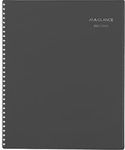 AT-A-GLANCE 2023-2024 Academic Planner, Monthly, 8-1/2" x 11", Large, Monthly Tabs, Flexible Cover, DayMinder, Charcoal (AYC47045)