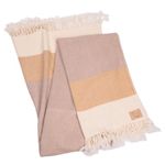 Ritzy Solana Super Soft 100% Merino Wool Throw Blanket - Driftwood Taupe, 60 x 80 Inches