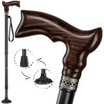 Asterom Walking Cane - Handmade, Ergonomic, Adjustable - Canes for Men, Cane for Women - Fashionable Walking Sticks for Seniors, Unique (Aluminum)