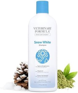 Veterinary Formula Solutions Snow White Shampoo for Dogs and Cats – Safely Remove Stains Without Bleach or Peroxide –Gently Cleanses, Deodorizes and Brightens White Coat – Fresh Scent (17oz)