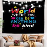 BaoNews Reading Tapestry, Inspirational Wall Décor Reading Quotes For Classroom Colorful Tapestry Motivational Polyester Tablecloths Tapestry Bedroom Room Living Room Dorm 51.2 X 59.1 Inches