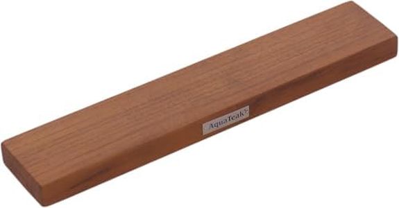 12" Manada Wall Mount Teak Knife Holder