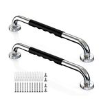 Grab Bars for Bathtubs and Showers,Bathroom Safety Grab Bars for The Elderly,Stainless Steel Handicap Grab Bars (16 Inch (Pack of 2))