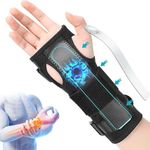 HANNEA® Wrist Band for Pain Relief Adjustable Compression Wrist Support for Right and Left Hand, Carpal Tunnel Wrist Splint, Wrist Brace for Arthritis, Tendonitis, Sprains