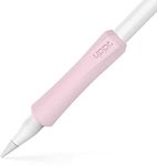 UPPERCASE Designs NimbleGrip Premium Silicone Ergonomic Comfort Grip Holder, Dual Sided Design, Compatible with Apple Pencil Pro, USB-C, 2nd Generation, 1st Generation (1 Pack, Pink)