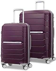 Samsonite Unisex-Adult Freeform Hardside Expandable with Double Spinner Wheels, Amethyst Purple, 2-Piece Set (21/28), Freeform Hardside Expandable with Double Spinner Wheels