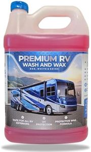 RV Wash and Wax Soap - High Foam Soap Cleaner - Use with Bucket and Water or Foam Cannon. Ultimate RV Detailing Car Wash - UV Protection & Wax - Streak Free - Spot Free - RV and Camper - 1 Gallon