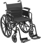 Drive Medical Cruiser X4 Lightweight Dual Axle Wheelchair with Adjustable Detachable Arms, Desk Arms, Swing Away Footrests, 18" Seat