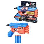 Nerf Alpha Strike Claw Qs-4 Blaster 4 Official Nerf Elite Foam Darts,Multicolor