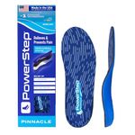 Powerstep Pinnacle Insoles - Orthotics for Plantar Fasciitis & Heel Pain Relief - Full Length Orthotic Insoles For Arch Pain with Moderate Pronation - #1 Podiatrist Recommended (M 5-5.5 W 7-7.5)