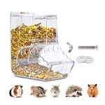 Hamsters Feeder Small Animals Automatic Dispenser Auto Dispensers Pet Pellets Food Storage Bowl for Dwarf Hamster Gerbils Mice Hedgehog Guinea Pig and Other Small Animal