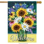 Carson Home Accents FlagTrends 48801 Sunflower Bouquet Classic Outdoor Large Garden Flag