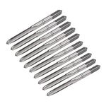 uxcell 5 Pairs Metric Hand Threading Tap Set M3 Thread 0.5mm Pitch Taper & Plug Milling Taps Straight Flutes High Speed Steel