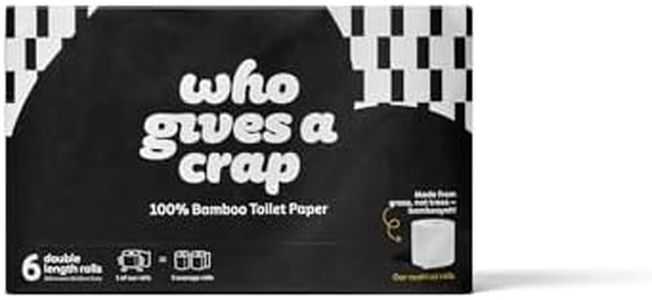 Who Gives A Crap 100% Bamboo Premium 3-Ply Toilet Paper 6 Pack