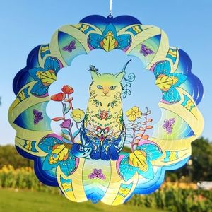 Cat Stainless Steel Wind Spinners- Cat Memorial Gifts for Women Mom Grandma Wife, Pet Memorial Wind Spinner for Outdoor Garden Decor,12 inch Hanging Wind Spinner for Cat Lovers Gifts